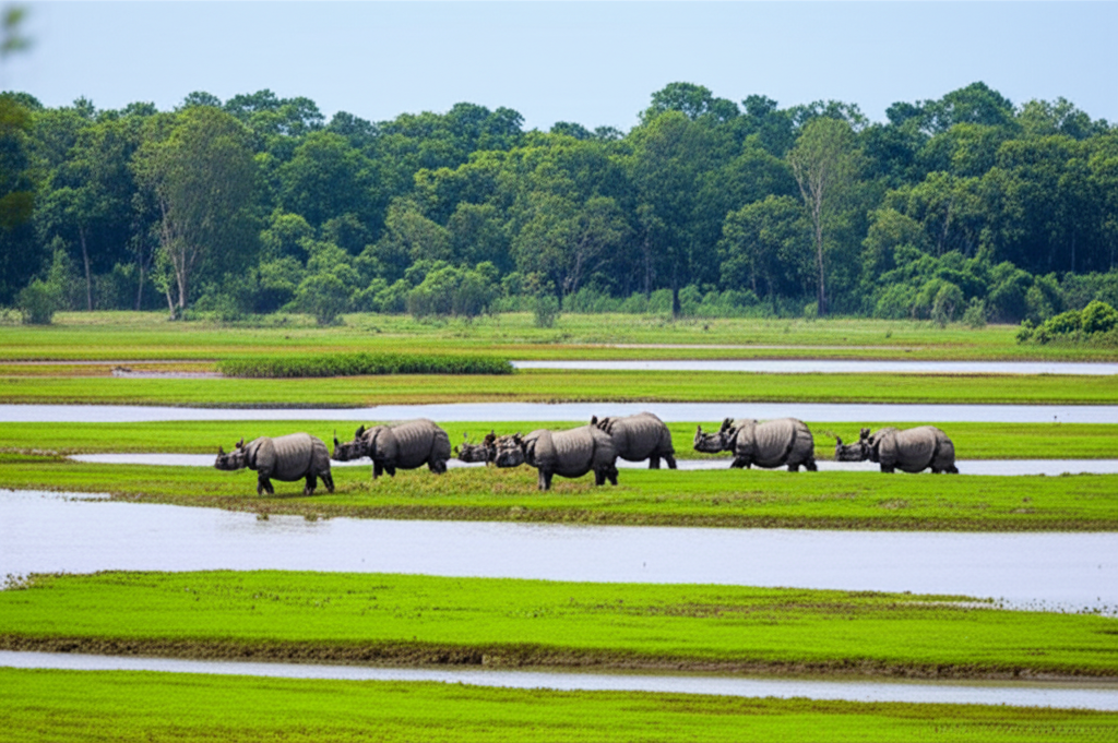 Pobitora Wildlife Sanctuary: A Haven for One-Horned Rhinoceros